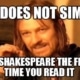 shakespeare memes - reading