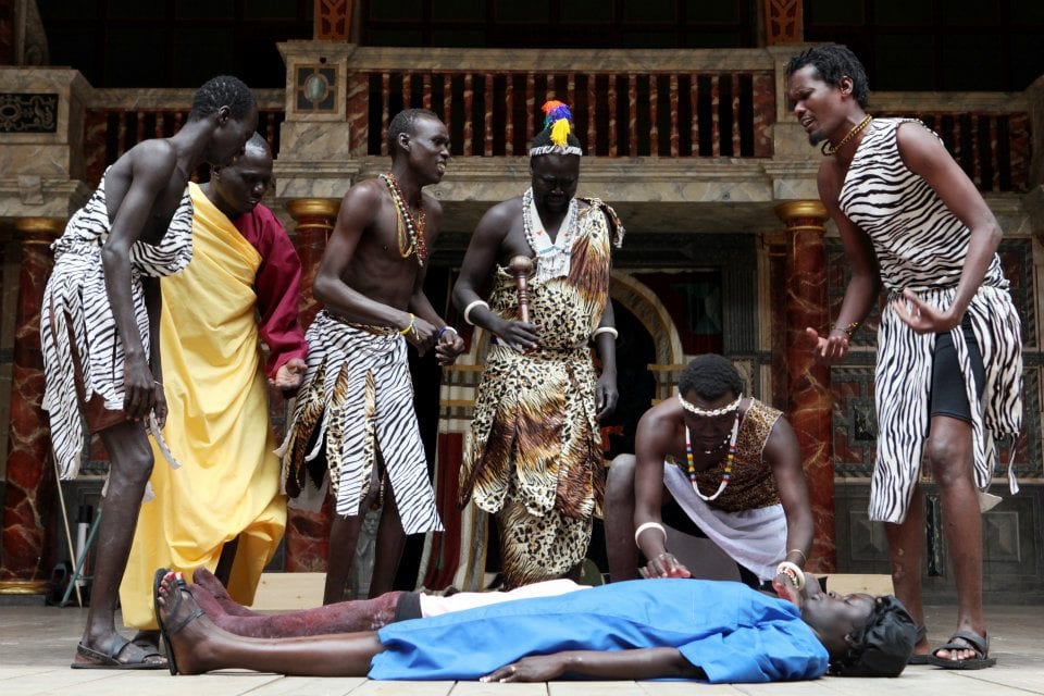 The South Sudanese Theatre Company perform Shakespeare's Romance play Cymbeline