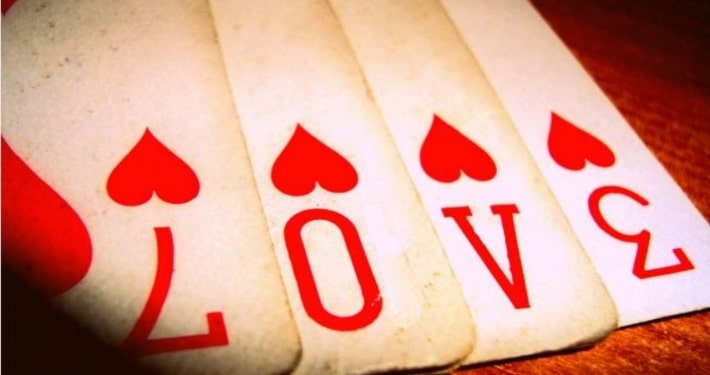 love hearts on playing cards