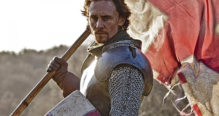 Henry V, as played by Tom Hiddleston in the BBC’s Shakespeare adaptation The Hollow Crown