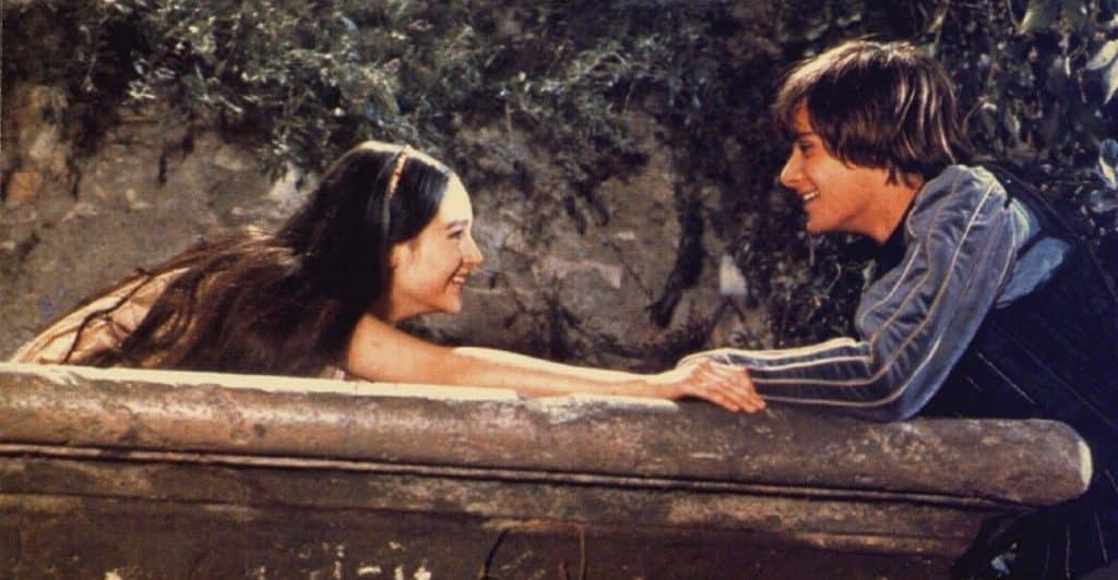 Romeo and Juliet in Zeffirelli's 1968 Romeo and Juliet movie