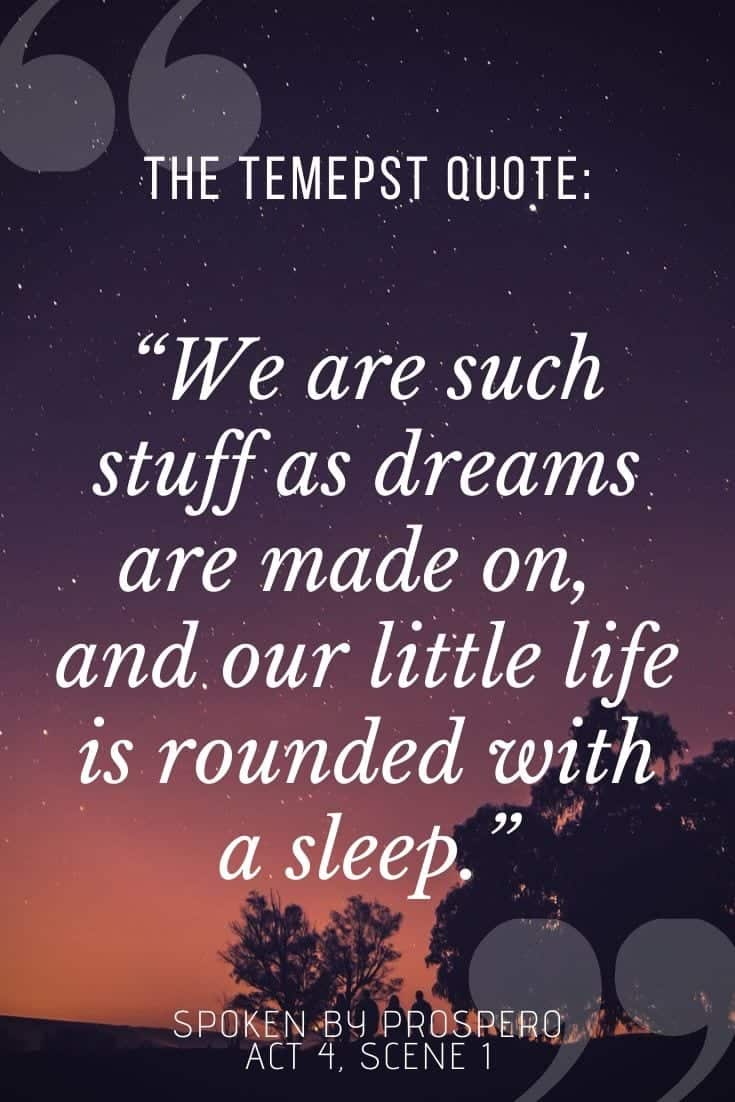 tempest quotes on pinterest graphic, featuring 