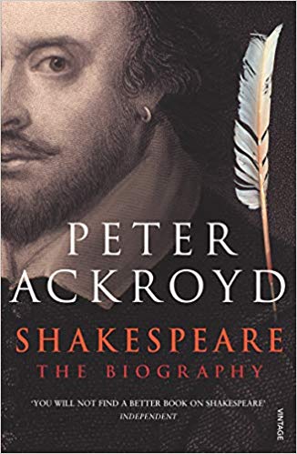 peter ackroyd 'shakespeare the biography' book cover