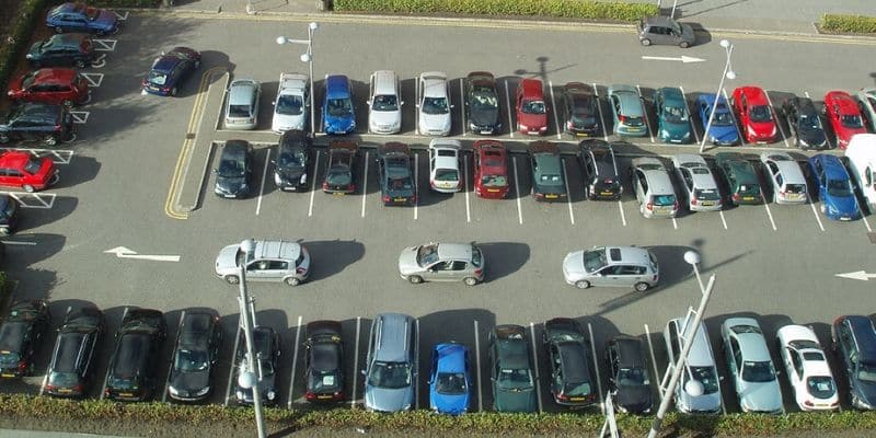 stratford parking option from above - town centre car park