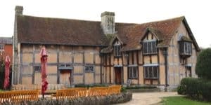 Exterior shot of Shakespeare's birthplace