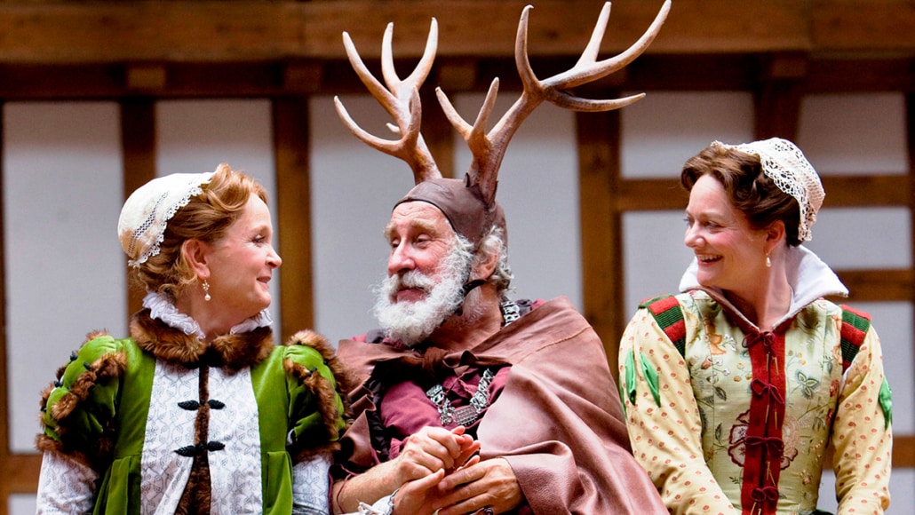  The Merry Wives of Windsor characters Falstaff, Mistress Page and Mistress Ford