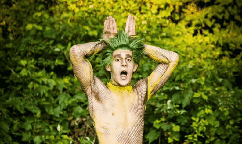 Nick Piacente as Puck character in A Midsummer Night's Dream