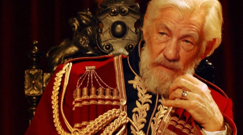 Sir Ian McKellen as Lear in King Lear
