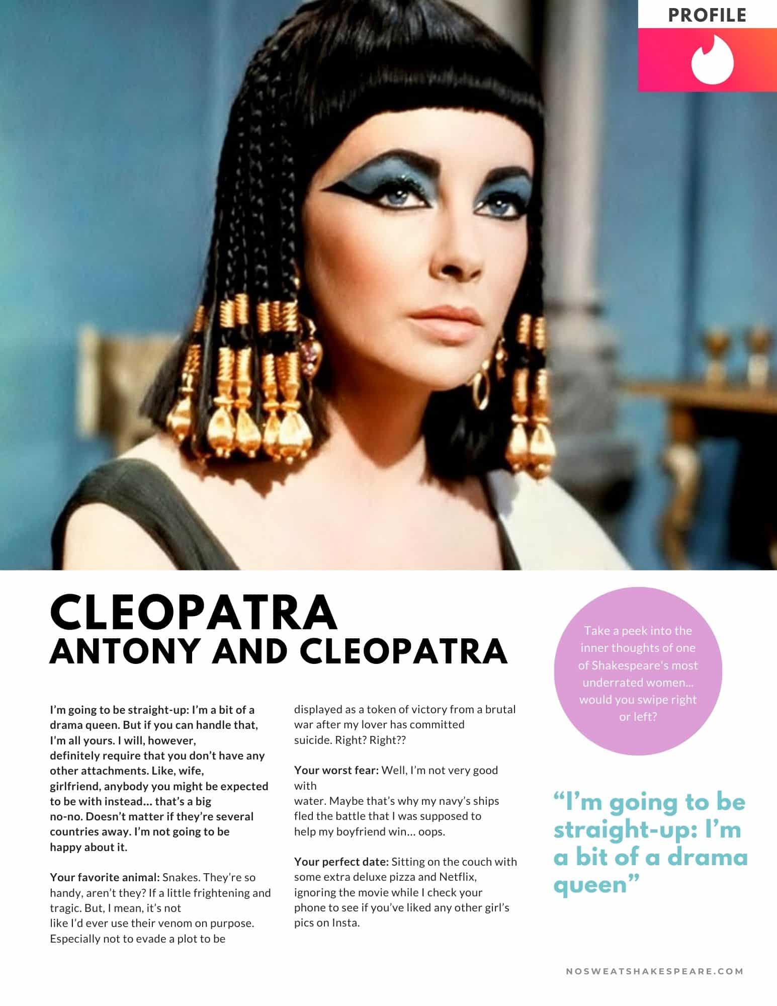 cleopatra dating profile