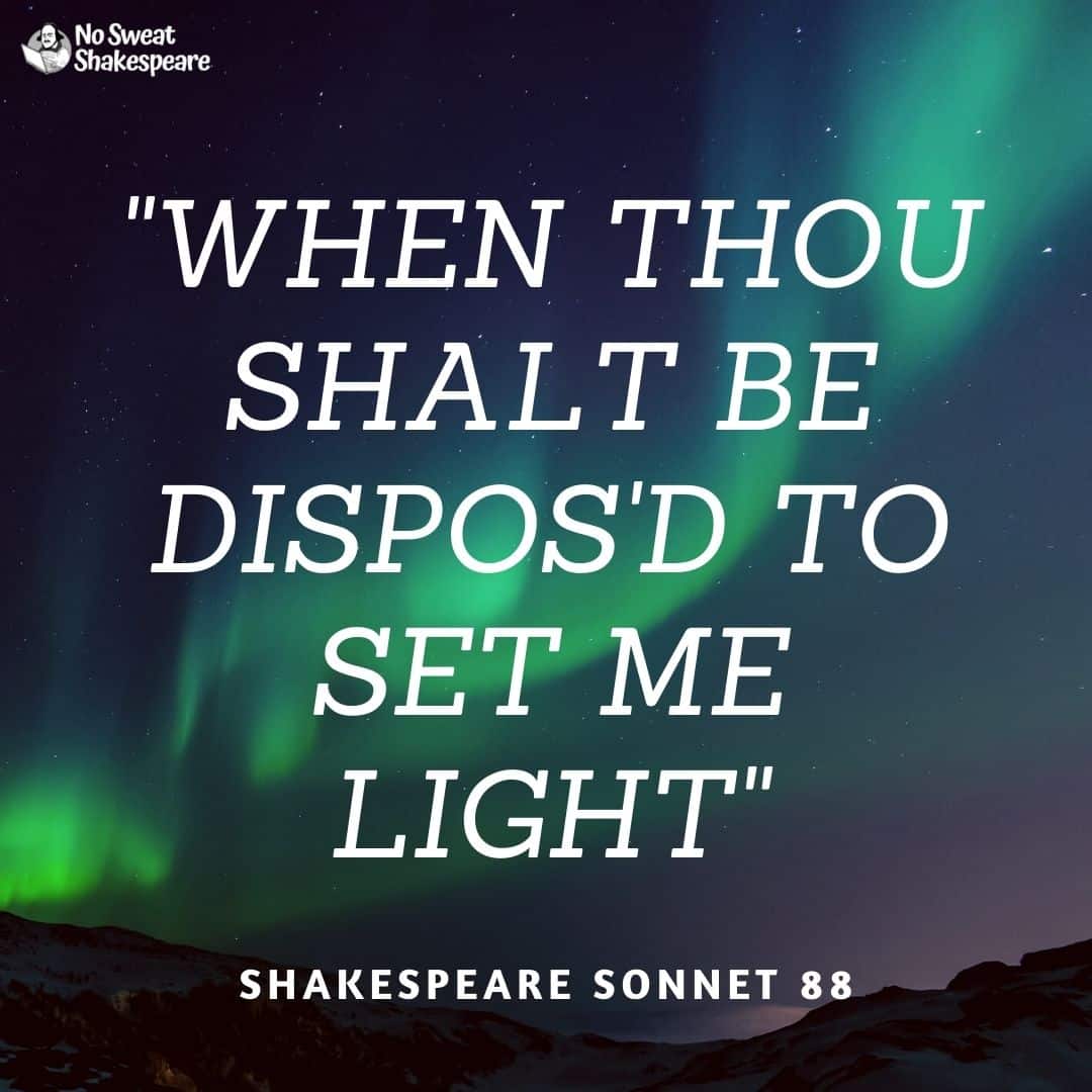 shakespeare sonnet 88 opening line