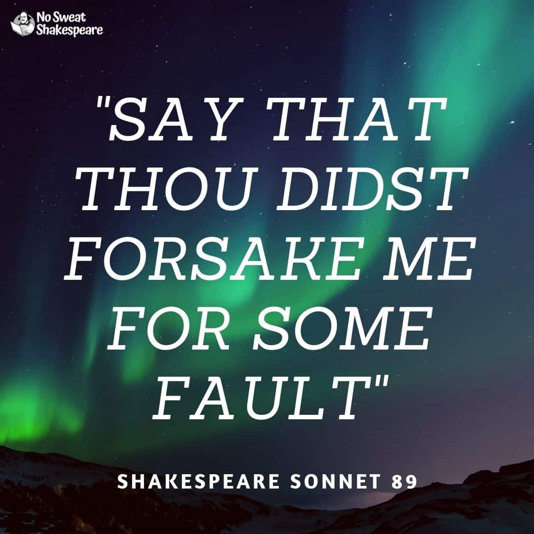 shakespeare sonnet 89 opening line