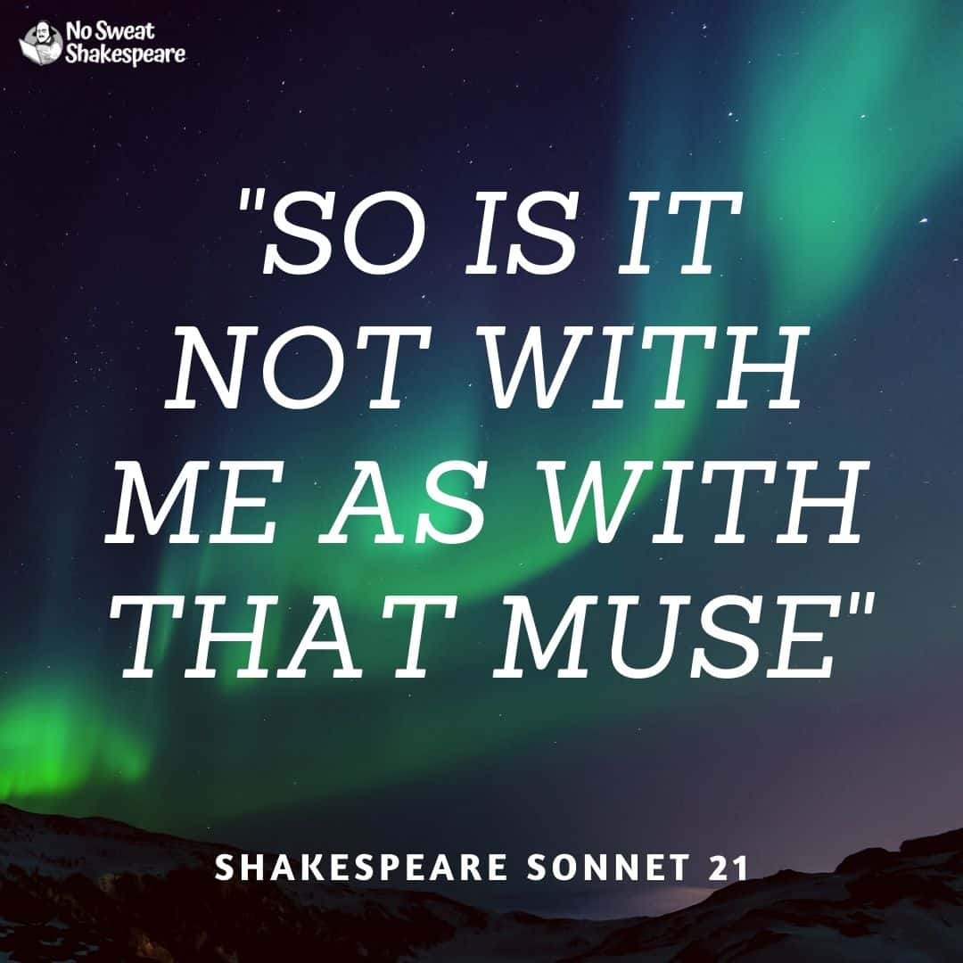 shakespeare sonnet 21 opening line