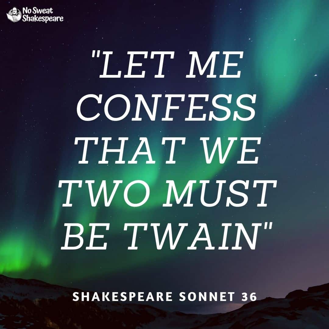 shakespeare sonnet 36 opening line opening line