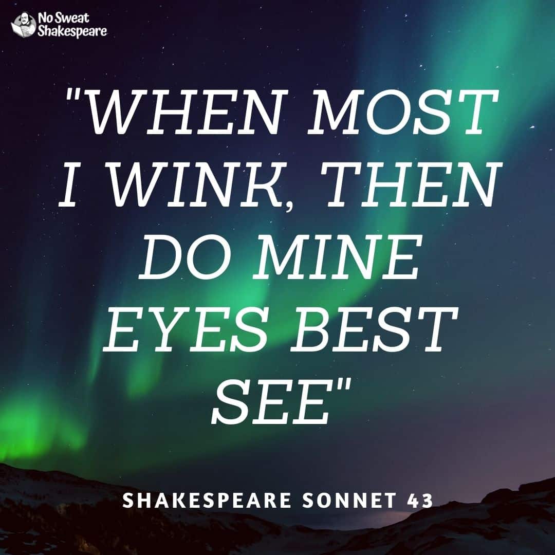 shakespeare sonnet 43 opening line opening line