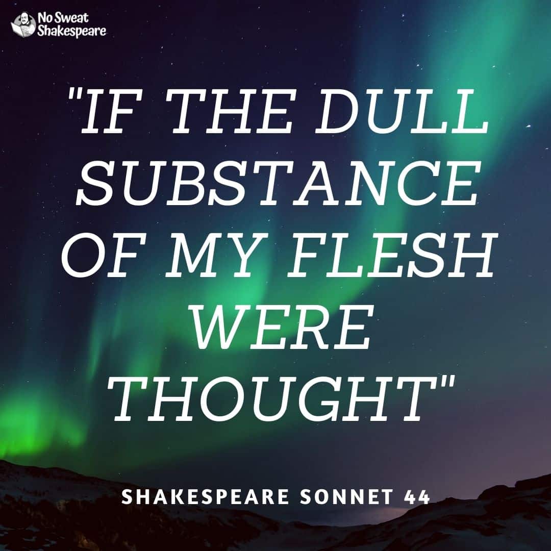 shakespeare sonnet 44 opening line opening line