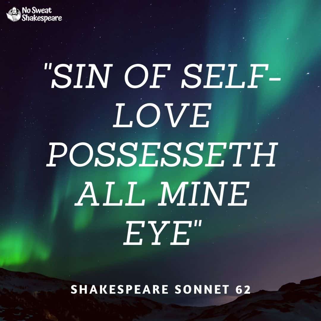 shakespeare sonnet 62 opening line opening line