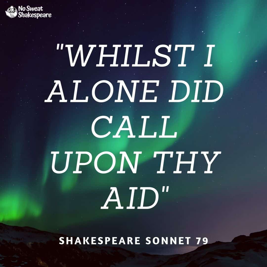 shakespeare sonnet 79 opening line