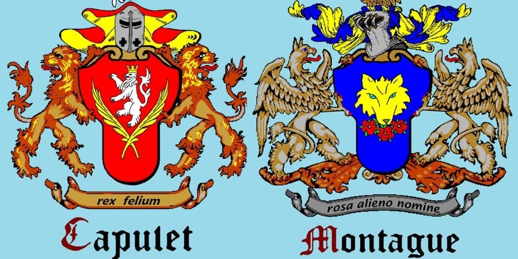 montagues and capulets coats of arms