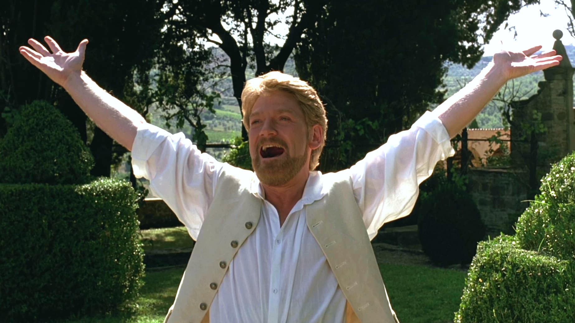 Kenneth Branagh as Benedick in the 1993 Much Ado About Nothing