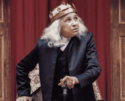 Kathryn Hunter in King Lear at Shakespeare’s Globe, London